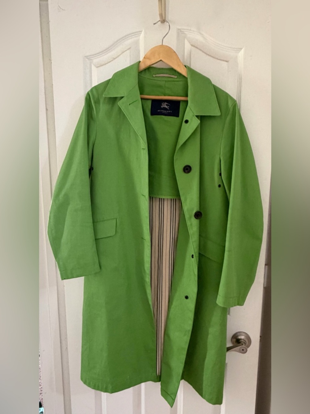 Burberry Apple Green Raincoat 🍏
